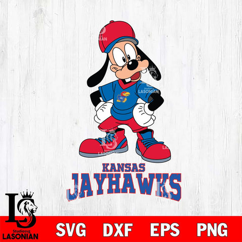 Kansas Jayhawks Goofy Sport SVG DXF EPS PNG FILE,NCAA svg ,Football Digital Download,Instant Download, Silhouette