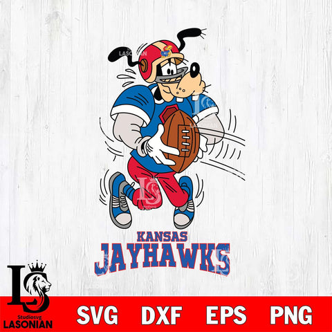 Kansas Jayhawks Goofy Sport Football SVG DXF EPS PNG FILE,NCAA svg ,Football Digital Download,Instant Download, Silhouette