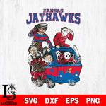 Kansas Jayhawks Jason Voorhees Horror 10 Svg Eps Dxf Png File, NCAA svg, Digital Download, Instant Download