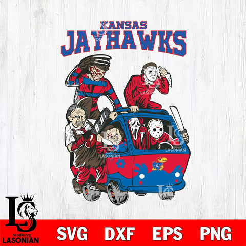Kansas Jayhawks Jason Voorhees Horror 10 Svg Eps Dxf Png File, NCAA svg, Digital Download, Instant Download