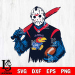 Kansas Jayhawks Jason Voorhees Horror 11 Svg Eps Dxf Png File, NCAA svg, Digital Download, Instant Download