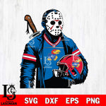 Kansas Jayhawks Jason Voorhees Horror 2 Svg Eps Dxf Png File, NCAA svg, Digital Download, Instant Download