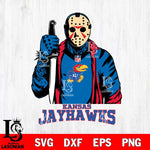 Kansas Jayhawks Jason Voorhees Horror 3 Svg Eps Dxf Png File, NCAA svg, Digital Download, Instant Download