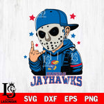 Kansas Jayhawks Jason Voorhees Horror 9 Svg Eps Dxf Png File, NCAA svg, Digital Download, Instant Download
