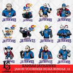 Kansas Jayhawks Jason Voorhees NCAA Bundle 12 SVG Svg Eps Dxf Png File, Digital Download