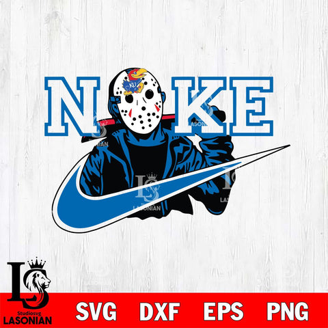 Kansas Jayhawks Jason Voorhees Nike Svg Eps Dxf Png File, Digital Download, Instant Download