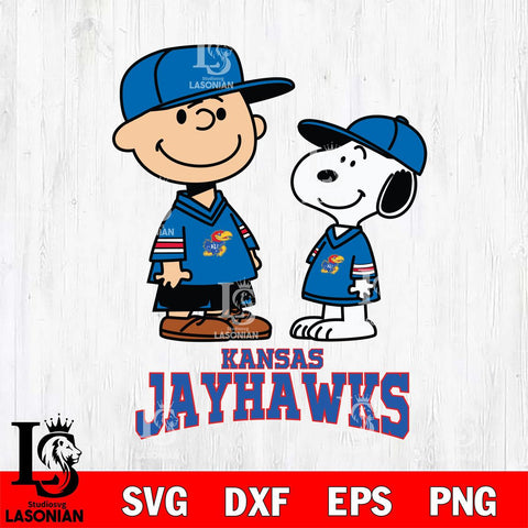 Kansas Jayhawks Peanuts Snoopy Football SVG DXF EPS PNG FILE,Snoopy File Cut, NCAA Digital Download,Instant Download,Christmas Silhouette