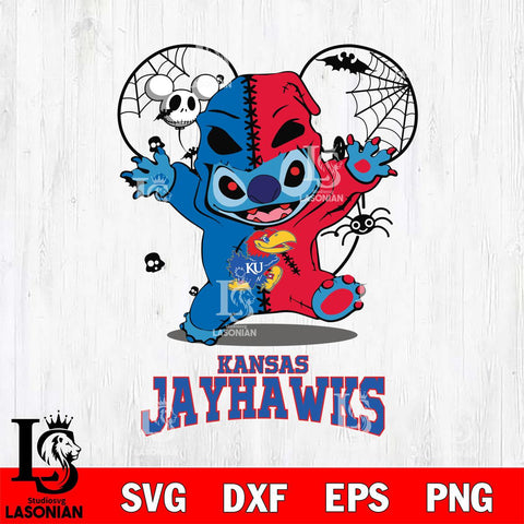 Kansas Jayhawks Stitch Horror Halloween 2 Svg Eps Dxf Png File, Digital Download, Instant Download