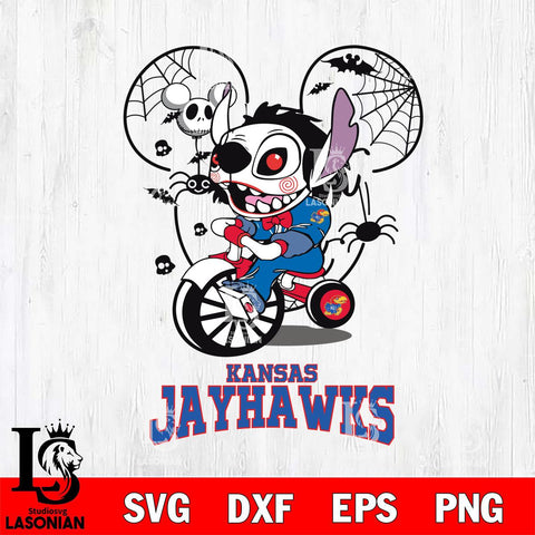 Kansas Jayhawks Stitch Jigsaws Halloween Svg Eps Dxf Png File, Digital Download, Instant Download