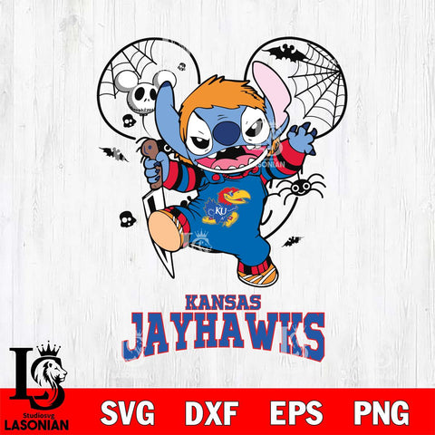 Kansas Jayhawks Stitch Michael Halloween Svg Eps Dxf Png File, Digital Download, Instant Download