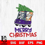 Kansas State Wildcats Bluey Merry Christmas Svg Eps Dxf Png File, Digital Download