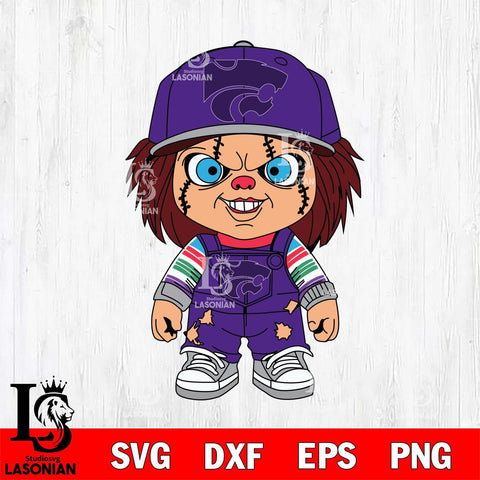 Kansas State Wildcats Chucky Football Horror Halloween Svg Eps Dxf Png File, NCAA svg, Digital Download, Instant Download