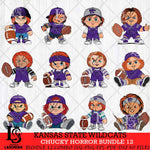 Kansas State Wildcats Chucky Horror Bundle 12 SVG Eps Dxf Png File, Bundle NCAA svg, Digital Download, Instant Download