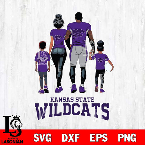 Kansas State Wildcats Family Love Rugby SVG DXF EPS PNG FILE,NCAA SVG, Father day Digital Download,Instant Download, Silhouette