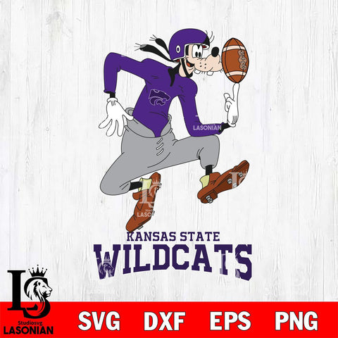 Kansas State Wildcats Goofy Circus Football SVG DXF EPS PNG FILE,NCAA svg ,Football Digital Download,Instant Download, Silhouette