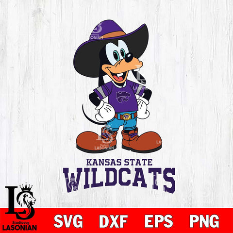 Kansas State Wildcats Goofy Cowboy Sport SVG DXF EPS PNG FILE,NCAA svg ,Football Digital Download,Instant Download, Silhouette