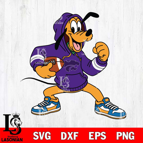 Kansas State Wildcats Goofy Disney Football Christmas File Cut, NCAA SVG DXF EPS PNG FILE, Digital Download , Criucut , Silhouette