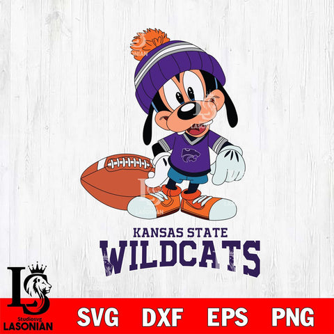 Kansas State Wildcats Goofy Football SVG DXF EPS PNG FILE,NCAA svg ,Football Digital Download,Instant Download, Silhouette