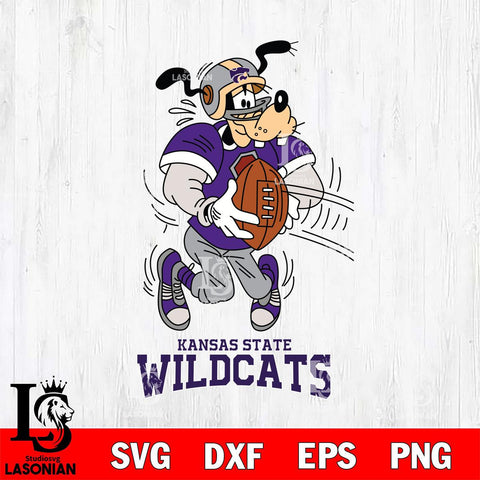 Kansas State Wildcats Goofy Sport Football SVG DXF EPS PNG FILE,NCAA svg ,Football Digital Download,Instant Download, Silhouette