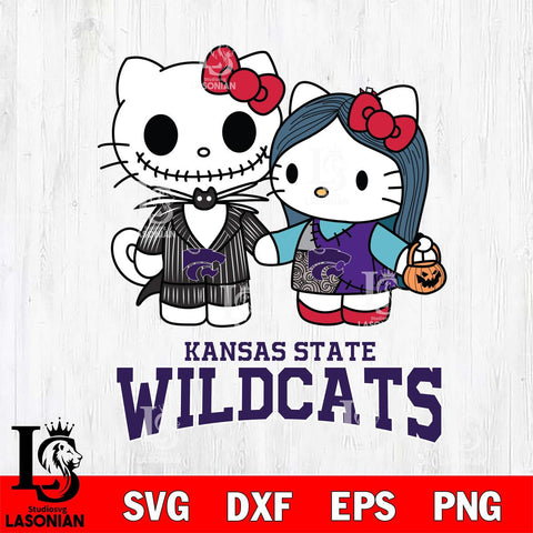 Kansas State Wildcats Hello Kitty Horror 11 Svg Eps Dxf Png File, Digital Download