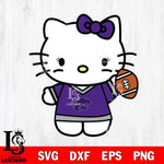 Kansas State Wildcats Hello Kitty sport 7 Svg Eps Dxf Png File, NCAA svg, Digital Download, Instant Download