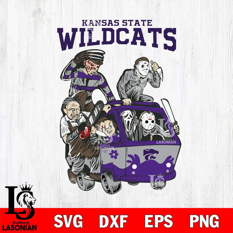 Kansas State Wildcats Jason Voorhees Horror 10 Svg Eps Dxf Png File, NCAA svg, Digital Download, Instant Download