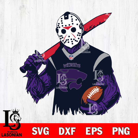 Kansas State Wildcats Jason Voorhees Horror 11 Svg Eps Dxf Png File, NCAA svg, Digital Download, Instant Download