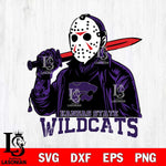 Kansas State Wildcats Jason Voorhees Horror 12 Svg Eps Dxf Png File, NCAA svg, Digital Download, Instant Download