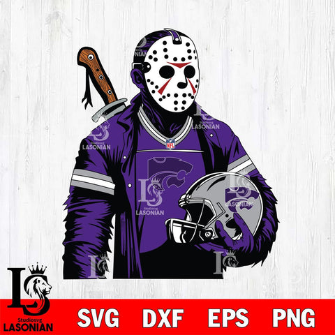 Kansas State Wildcats Jason Voorhees Horror 2 Svg Eps Dxf Png File, NCAA svg, Digital Download, Instant Download