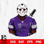 Kansas State Wildcats Jason Voorhees Horror 4 Svg Eps Dxf Png File, NCAA svg, Digital Download, Instant Download