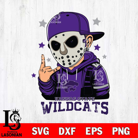 Kansas State Wildcats Jason Voorhees Horror 9 Svg Eps Dxf Png File, NCAA svg, Digital Download, Instant Download