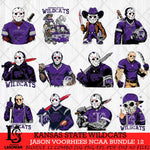 Kansas State Wildcats Jason Voorhees Horror Bundle 12 SVG Eps Dxf Png File, bundle NCAA svg, Digital Download, Instant Download