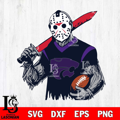 Kansas State Wildcats Jason Voorhees Horror Halloween 2 Svg Eps Dxf Png File, NCAA svg, Digital Download, Instant Download