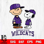 Kansas State Wildcats Peanuts Snoopy Football SVG DXF EPS PNG FILE,Snoopy File Cut, NCAA Digital Download,Instant Download,Christmas Silhouette