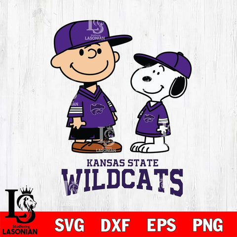Kansas State Wildcats Peanuts Snoopy Football SVG DXF EPS PNG FILE,Snoopy File Cut, NCAA Digital Download,Instant Download,Christmas Silhouette