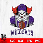 Kansas State Wildcats Pennywise Horror Sport 9 Svg Eps Dxf Png File, Digital Download