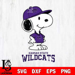 Kansas State Wildcats Snoopy Football sport SVG DXF EPS PNG FILE,Snoopy File Cut, NCAA Digital Download,Instant Download,Christmas Silhouette