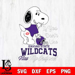 Kansas State Wildcats Snoopy If you dont like kiss SVG DXF EPS PNG FILE,Snoopy File Cut, NCAA Digital Download,Instant Download,Christmas Silhouette