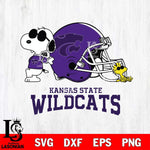 Kansas State Wildcats Snoopy Sport 2 Svg Eps Dxf Png File, Digital Download