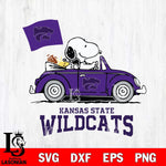 Kansas State Wildcats Snoopy Sport 5 Svg Eps Dxf Png File, Digital Download