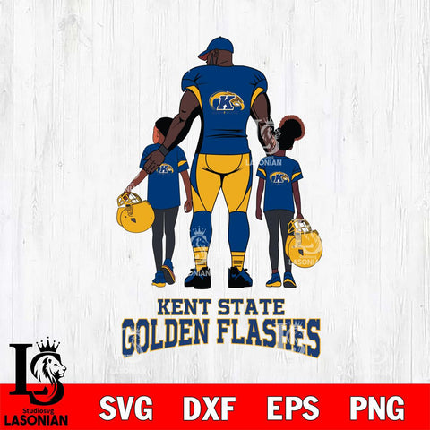 Kent State Golden Flashes 3 Father and son Rugby SVG DXF EPS PNG FILE,NCAA SVG, Father day Digital Download,Instant Download, Silhouette