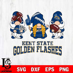 Kent State Golden Flashes 3 Gnomes Football Svg Eps Dxf Png File, Digital Download, Instant Download