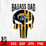 Kent State Golden Flashes Badass Dad Svg Eps Dxf Png File, Digital Download, Instant Download