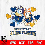 Kent State Golden Flashes Bluey & Bingo 10 Svg Eps Dxf Png File, NCAA svg, Digital Download, Instant Download