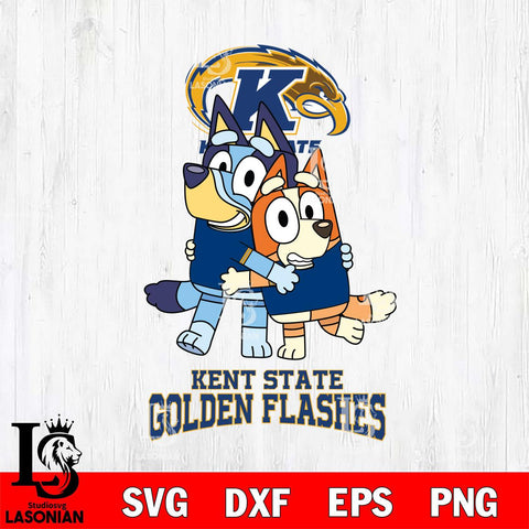 Kent State Golden Flashes Bluey & Bingo 3 Svg Eps Dxf Png File, NCAA svg, Digital Download, Instant Download
