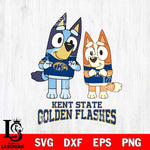 Kent State Golden Flashes Bluey & Bingo 6 Svg Eps Dxf Png File, NCAA svg, Digital Download, Instant Download