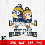 Kent State Golden Flashes Bluey & Bingo 8 Svg Eps Dxf Png File, NCAA svg, Digital Download, Instant Download