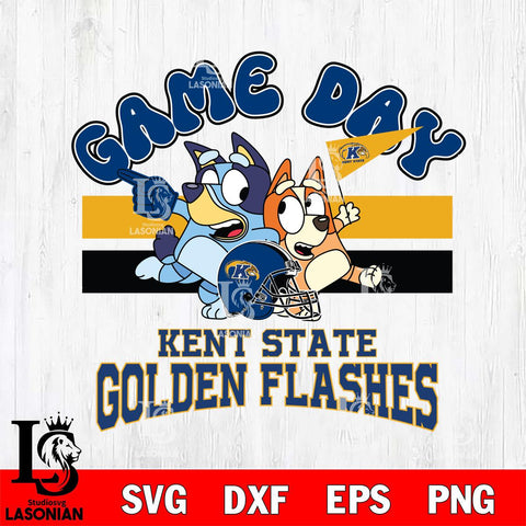 Kent State Golden Flashes Bluey & Bingo 9 Svg Eps Dxf Png File, NCAA svg, Digital Download, Instant Download