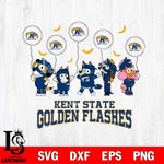 Kent State Golden Flashes Bluey Halloween Spooky Svg Eps Dxf Png File, Digital Download, Instant Download