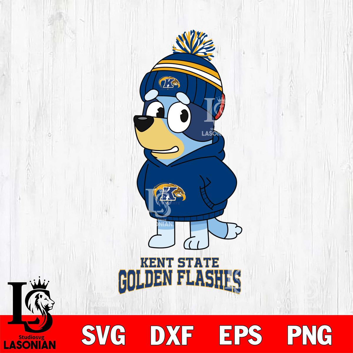 Kent State Golden Flashes Bluey Hoodie rugby – lasoniansvg